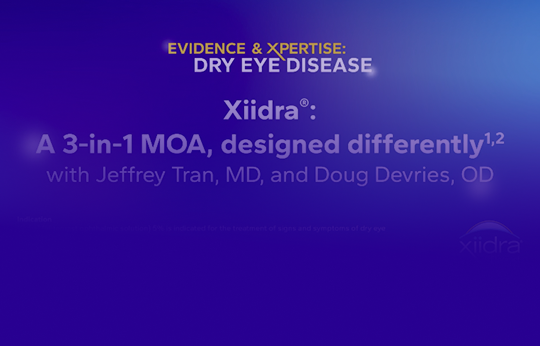 Xiidra: A 3-in-1 MOA, Designed Differently