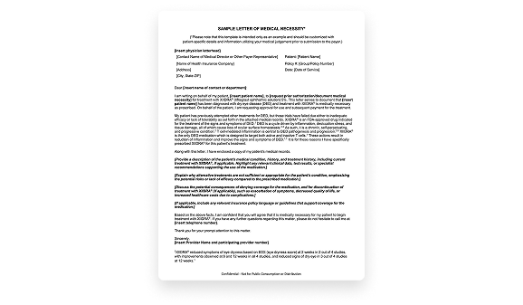 Xiidra Letter of Medical Necessity (New Patient Start) thumbnail
